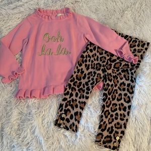 Like New Kate Spade Sweater & Leggings Ooh La La 18mo